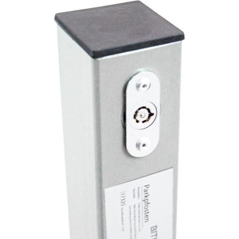 Zestaw składanych pojedynczych blokad parkingowych 4 sztuki stalowe Bituxx