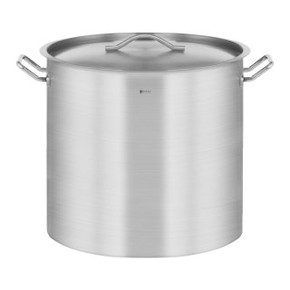 Garnek gastronomiczny z pokrywką stalowy nierdzewny do kuchenki indukcyjnej 71 L