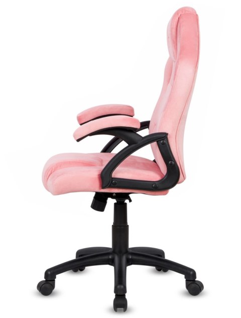 .Fotel obrotowy do biurka CARRERA M ALCANTARA PINK