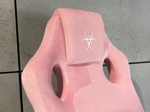 .Fotel obrotowy do biurka CARRERA M ALCANTARA PINK