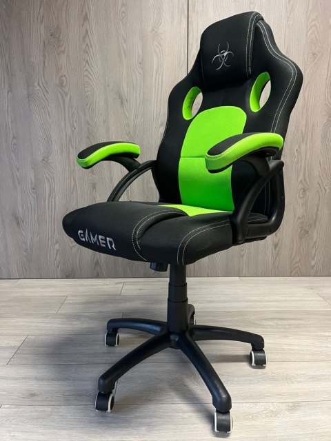 .Fotel obrotowy do biurka CARRERA M GREEN LIME FABRIC