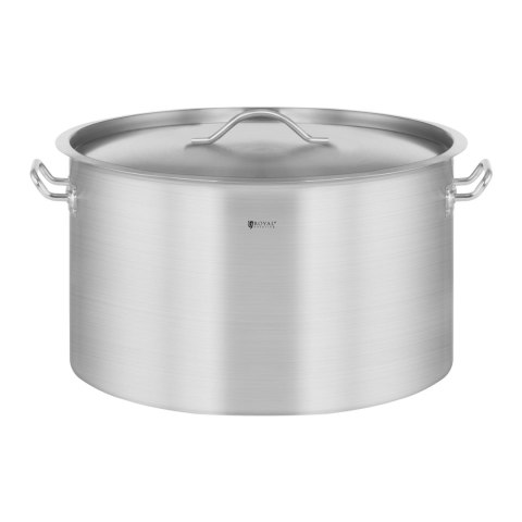 Garnek gastronomiczny z pokrywką stalowy nierdzewny do kuchenki indukcyjnej 32 L