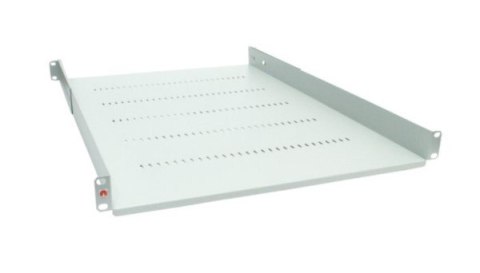 Półka regulowana 19" 1U głębokość 650mm popielata