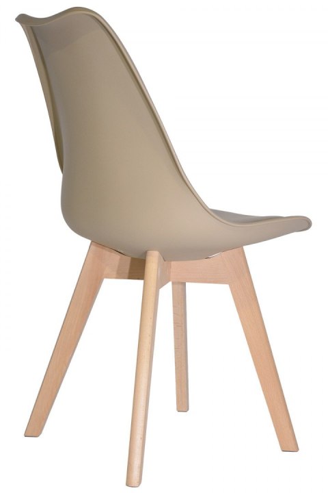 Krzesło skandynawskie MONZA BEIGE PU