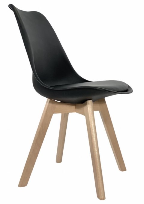 Krzesło skandynawskie MONZA BLACK PU
