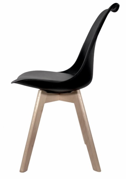 Krzesło skandynawskie MONZA BLACK PU