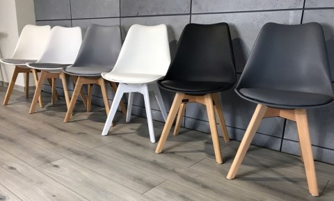 Krzesło skandynawskie MONZA BLACK PU