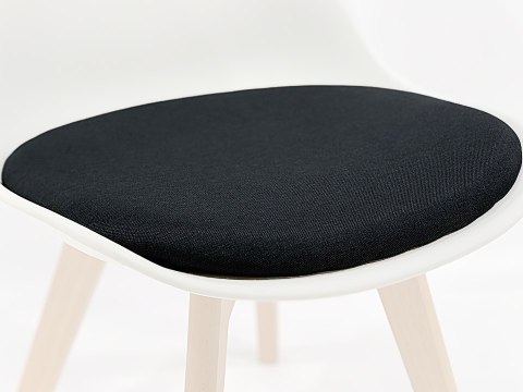 Krzesło skandynawskie MONZA LIGHT GREY - Black Fabric II