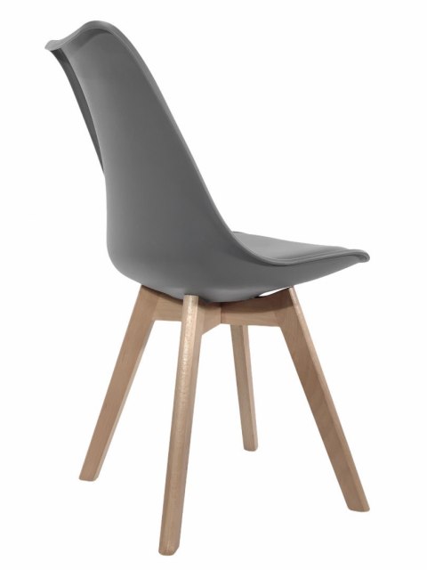 Krzesło skandynawskie MONZA LIGHT GREY PU