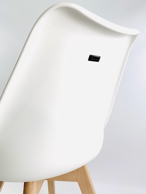 Krzesło skandynawskie MONZA WHITE - BLACK PU