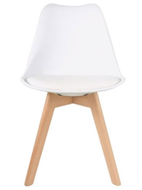 Krzesło skandynawskie MONZA WHITE PU