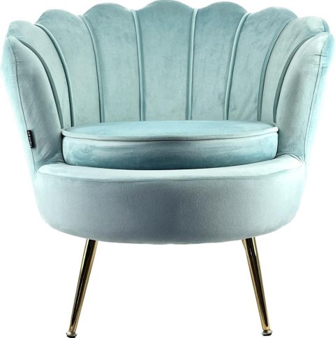 Krzesło Fotel Muszla Lugano DONNA VELVET MINT