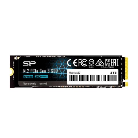 Dysk SSD Silicon Power A60 2TB PCIe Gen3x4 NVMe (2200 1600 MB s) 2280