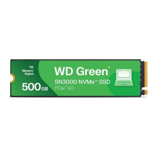 Dysk SSD WD Green SN3000 500GB M.2 2280 NVMe (5000 4100 MB s) WDS500G4G0E