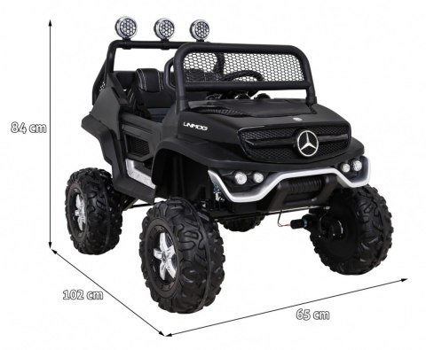 Mercedes Benz Unimog dla dzieci + Napęd 4x4 + Pilot + Bagażnik + Wolny Start + MP3 LED
