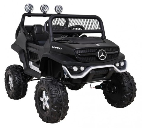 Mercedes Benz Unimog dla dzieci + Napęd 4x4 + Pilot + Bagażnik + Wolny Start + MP3 LED