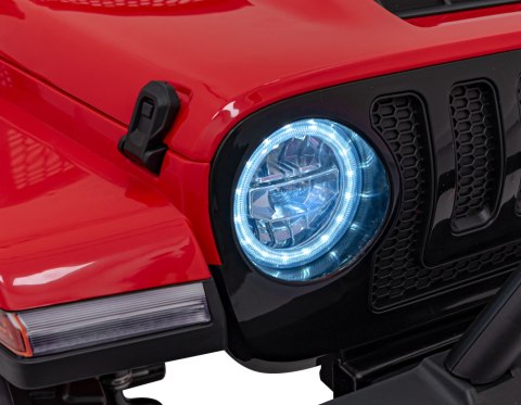 Auto terenowe OFF-ROAD 3.0 dla dzieci Czerwony + Pilot + Wolny Start + Pasy + Audio LED