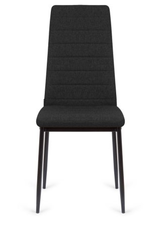 Krzesła tapicerowane zestaw 4 VALVA LINE FABRIC BLACK