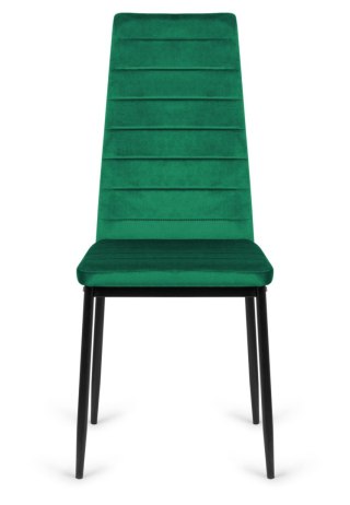 Krzesła tapicerowane zestaw 4 VALVA LINE VELVET GREEN