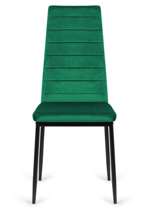 Krzesło tapicerowane VALVA LINE VELVET GREEN