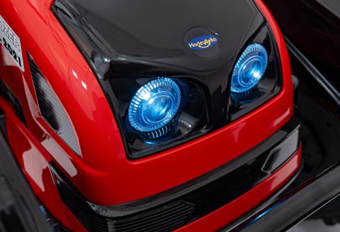 Koparka Traktor na akumulator dla dzieci Czerwony + Ruchome Ramię Łyżka + Pilot + Wolny Start + Radio FM + LED