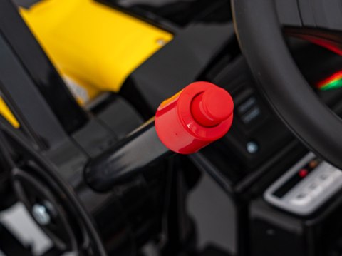 Koparka Traktor na akumulator dla dzieci Żółty + Ruchome Ramię Łyżka + Pilot + Wolny Start + Radio FM + LED