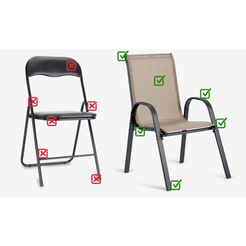 Krzesła ogrodowe tekstylne Sofotel SO-980 zestaw 4 szt