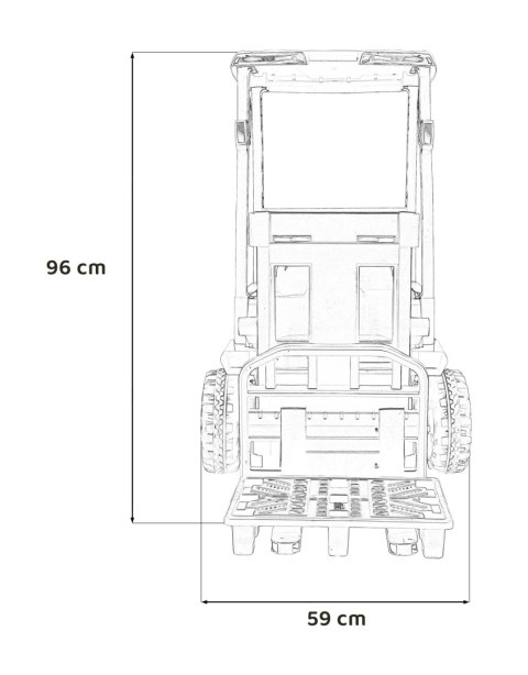 Pojazd Wózek Widłowy JCB Żółty