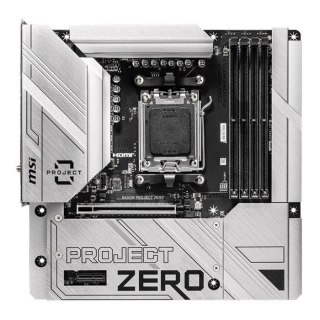 Płyta MSI B650M PROJECT ZERO  AMD B650 DDR5 SATA3 M.2 USB3.2 WiFi BT PCIe4.0 AM5 mATX