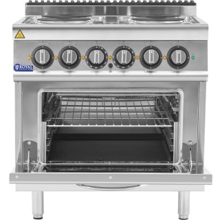 Kuchnia elektryczna z piekarnikiem 4 palniki 400 V 13.9 kW