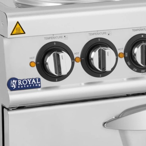 Kuchnia elektryczna z piekarnikiem 4 palniki 400 V 13.9 kW