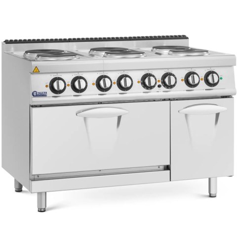 Kuchnia elektryczna z piekarnikiem szafką 6 palników 400 V 19.1 kW