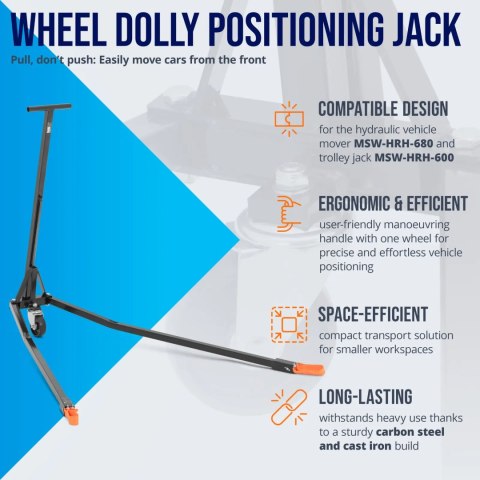 Uchwyt manewrowy pozycjonujący do wózków do pojazdów