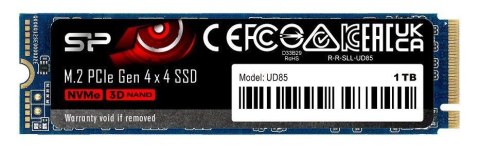 Dysk SSD Silicon Power UD85 1TB M.2 PCIe NVMe Gen4x4 NVMe 1.4 3600 2800 MB s