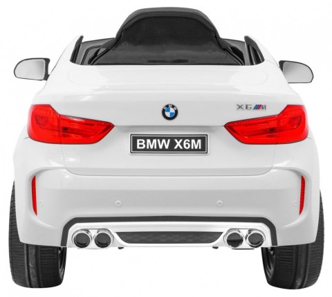 BMW X6M Elektryczne Autko dla dzieci Biały + Pilot + EVA + Wolny Start + Panel audio + LED
