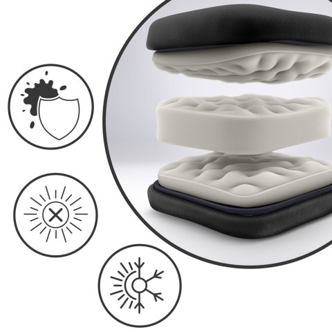 Leżak ogrodowy składany z poduszką Sofotel ChillWell czarny