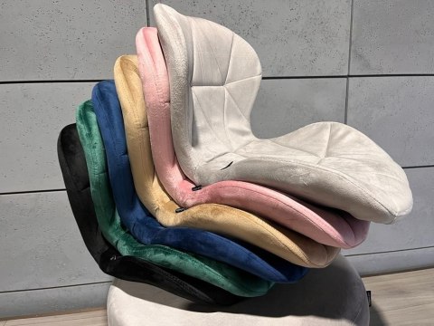 Krzesło tapicerowane VASTO GREY VELVET SMOKE