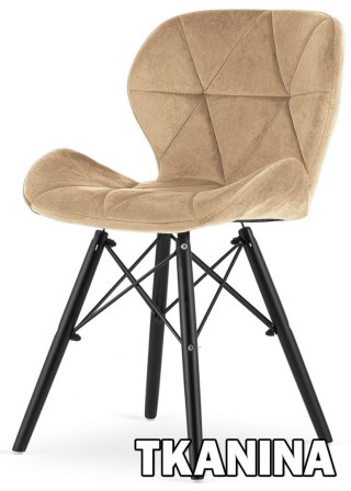 Krzesło tapicerowane VASTO SAND VELVET SMOKE