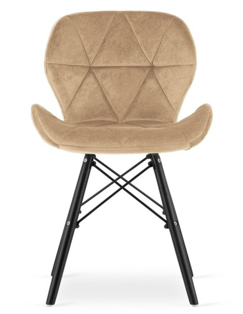 Krzesło tapicerowane VASTO SAND VELVET SMOKE