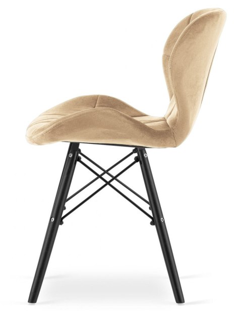 Krzesło tapicerowane VASTO SAND VELVET SMOKE