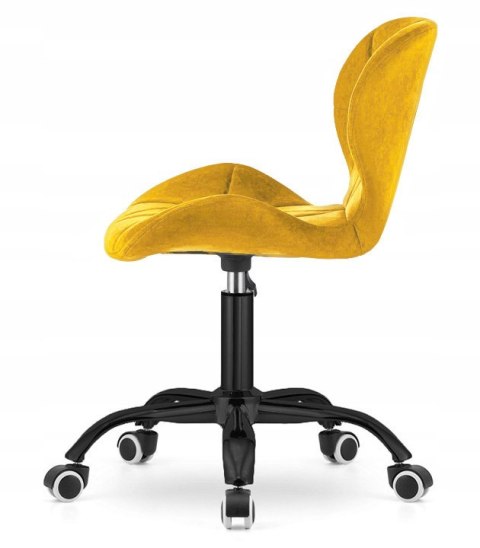Krzesło obrotowe VASTO OFFICE VELVET MUSTARD SMOKE