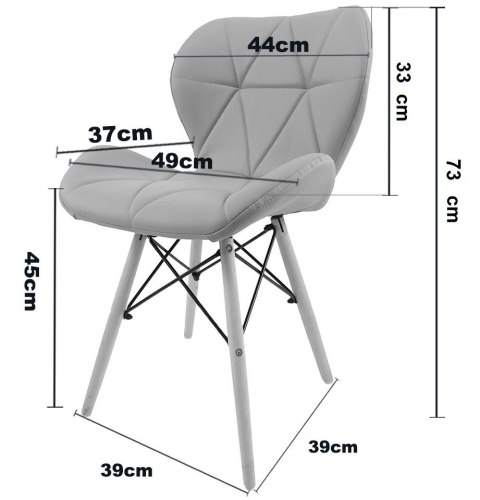 Krzesło tapicerowane VASTO MUSTARD VELVET SMOKE