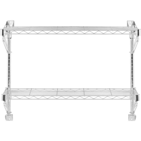 Półka druciana ścienna podwójna do 60 kg 90 x 35 x 60 cm