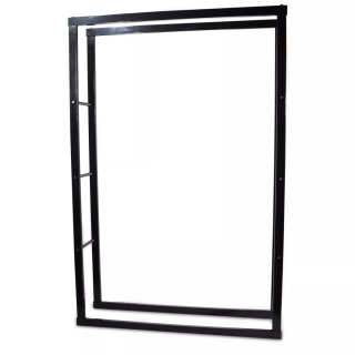 Nowoczesny stojak na drzewo opał kominkowy wykonany ze stali