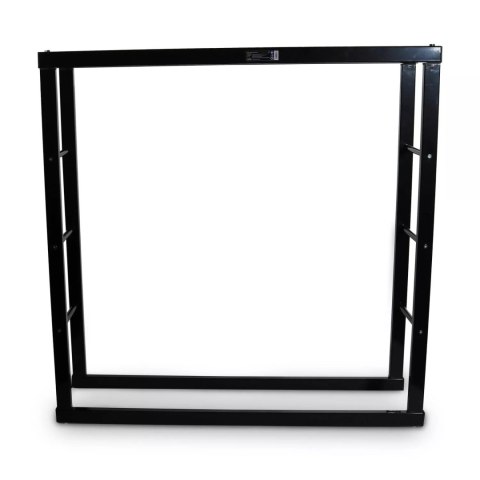 Stojak na drzewo kominkowe 100x100cm minimalistyczny mocny stabilny wysoka jakość materiałów