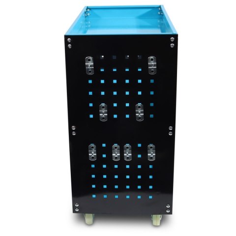 Wózek Warsztatowy z 3 półkami i ścianą perforowaną idealny dla majsterkowicza