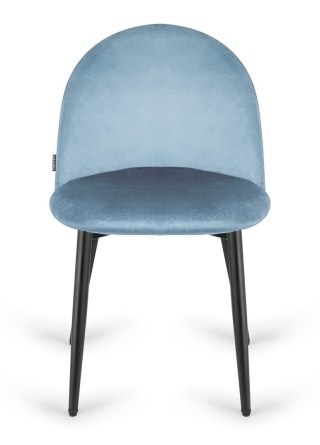 Krzesło tapicerowane GLORIA LIGHT BLUE VELVET