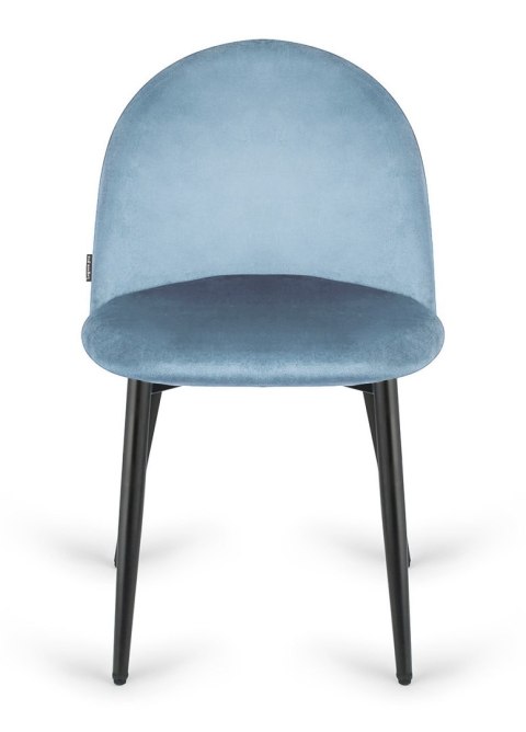 Krzesło tapicerowane GLORIA LIGHT BLUE VELVET