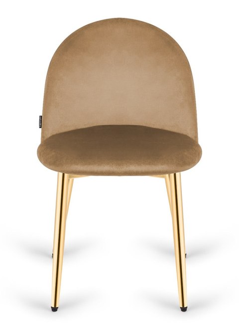 Krzesło tapicerowane GLORIA SAND VELVET GOLD