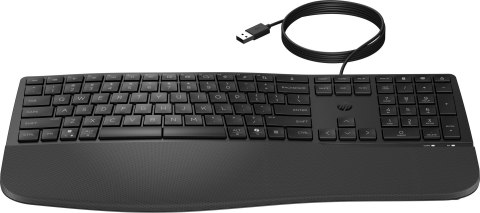 Klawiatura HP 480 Comfort Wired Keyboard przewodowa czarna 8T6M1AA